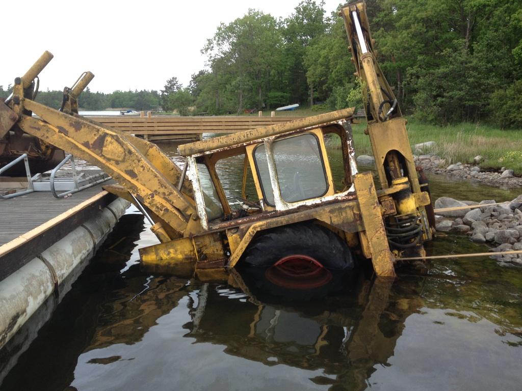 Bärgning av traktor